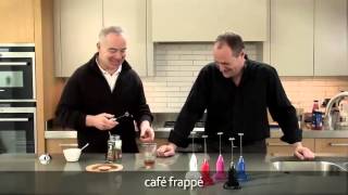 How to make a frappé coffee using an aerolatte milk frother [upl. by Dnomrej]