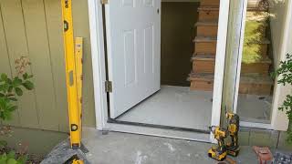 Jeld Wen Front Door Installation  Really crappy products and craftsmanship PART 1 [upl. by Acinhoj]