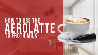 How To Use the AeroLatte To Froth Milk [upl. by Atinuahs871]