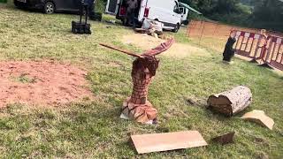 A fabulous range of wooden sculpture at Caerleon festival 2024 [upl. by Aekal845]