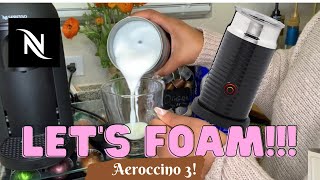 How To Foam Milk With Aeroccino 3 Make Coffee With Foam Tips amp Tricks  Easy Foamed Latte Recipe [upl. by Albarran]